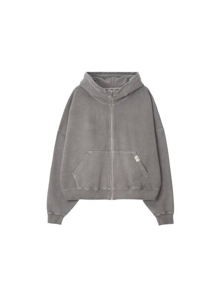 G CLASSIC WASHED BOXY ZIP UP (GRAY)