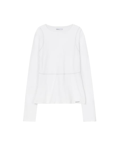 Sheer long sleeves WHITE