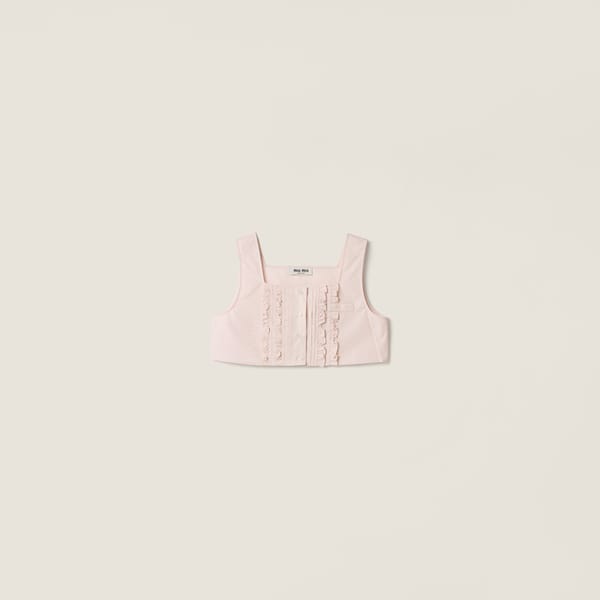 Poplin crop top