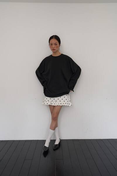 [4th 3/19 Pre-order Delivery]_Basic Saalty Overfit T-shirts / Black