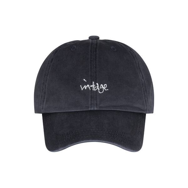 VINTAGE Logo Washed Cap (BLACK) 