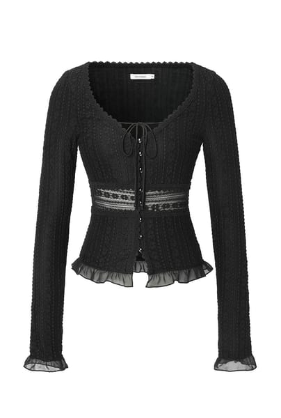 Vanilla lace cardigan